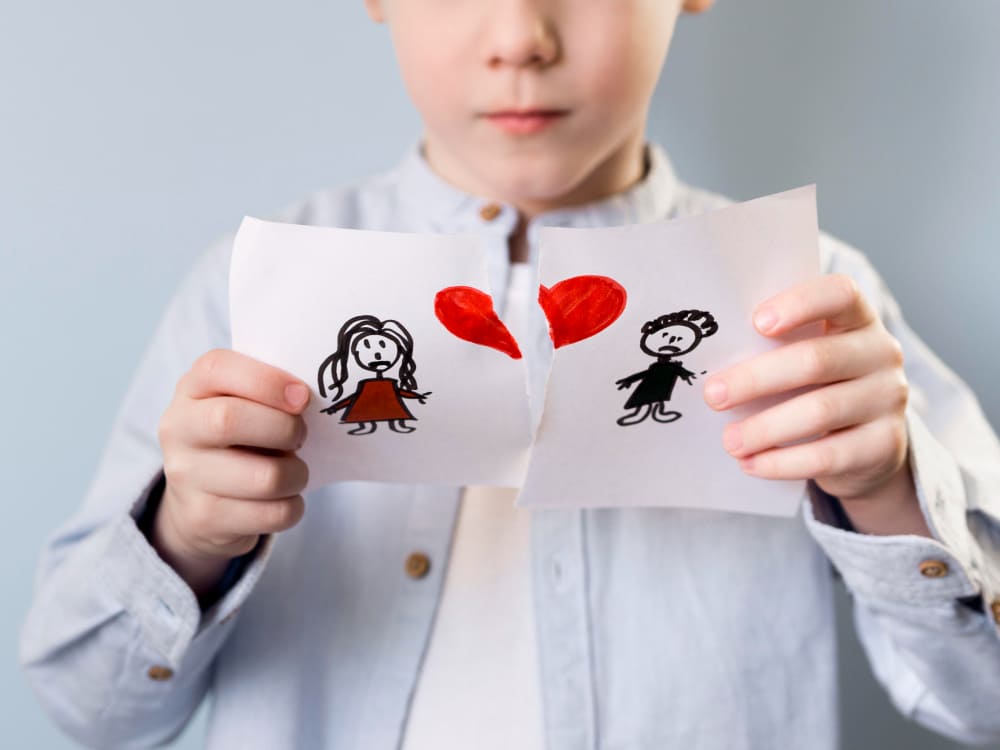 A separação para os filhos é muito difícil