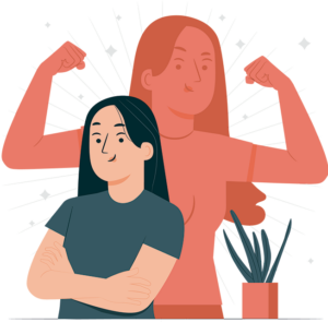 mulher com autoestima
