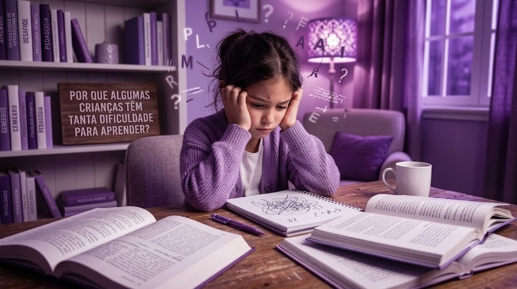 Por que algumas crianças têm tanta dificuldade para aprender? 1 Dificuldade para aprender: criança estudando